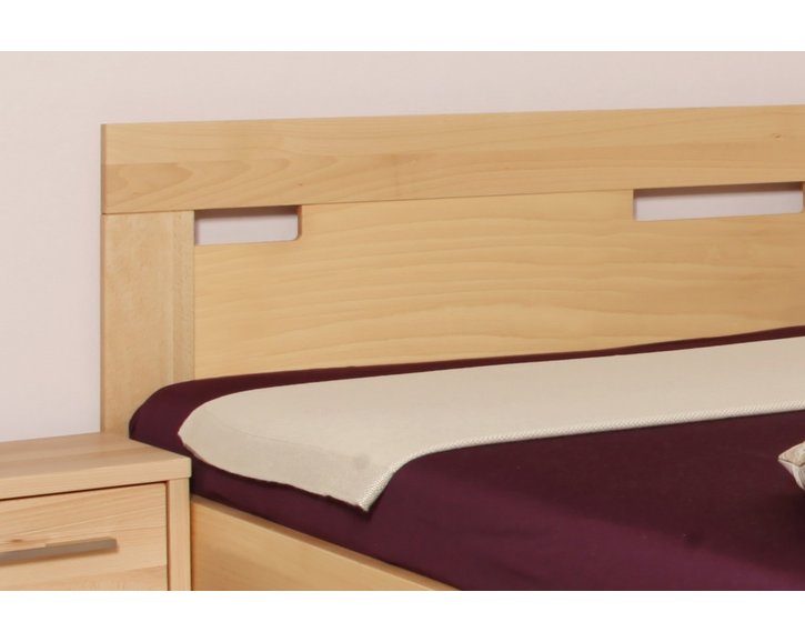 Manželská posteľ s úložným priestorom VAREZZA 6A 160x210, masiv buk