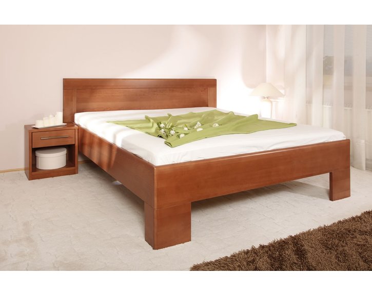 Manželská posteľ z masivu VAREZZA 7, masiv buk