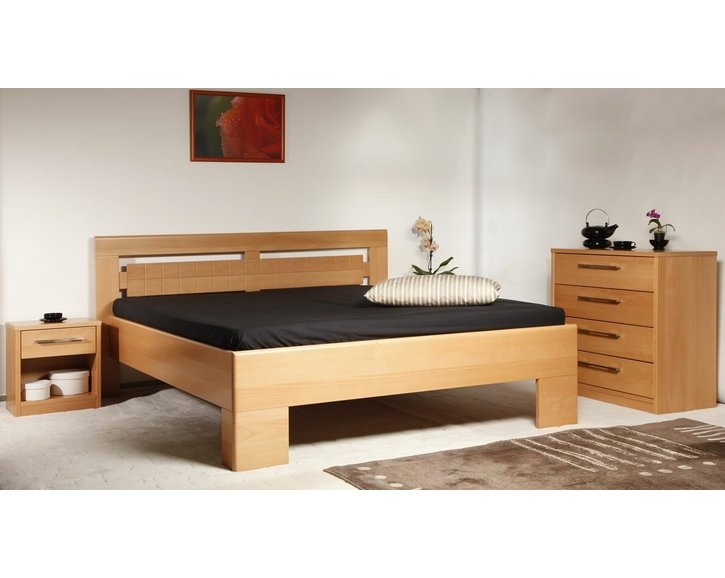 Manželská posteľ z masívu VAREZZA 3, masív buk