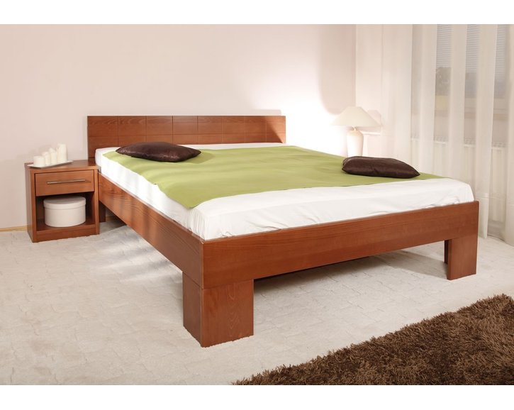 Postel dvojlôžko z masivu VAREZZA 6B, masiv buk