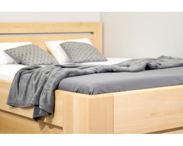 Zaoblenie -  posteľ s úložným priestorom MAGNUS