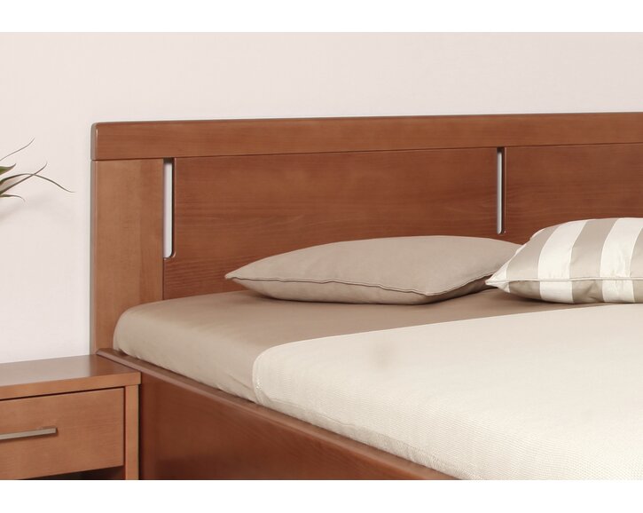 Manželská posteľ s úložným priestorom DELUXE 3, masív buk