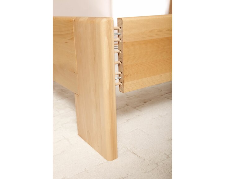 Posteľ z masivu s úložným priestorom DELUXE 2, masiv buk