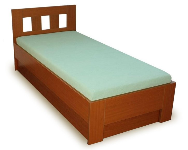 Posteľ jednolôžko s úložným priestorom MALAGA, bočný výklop