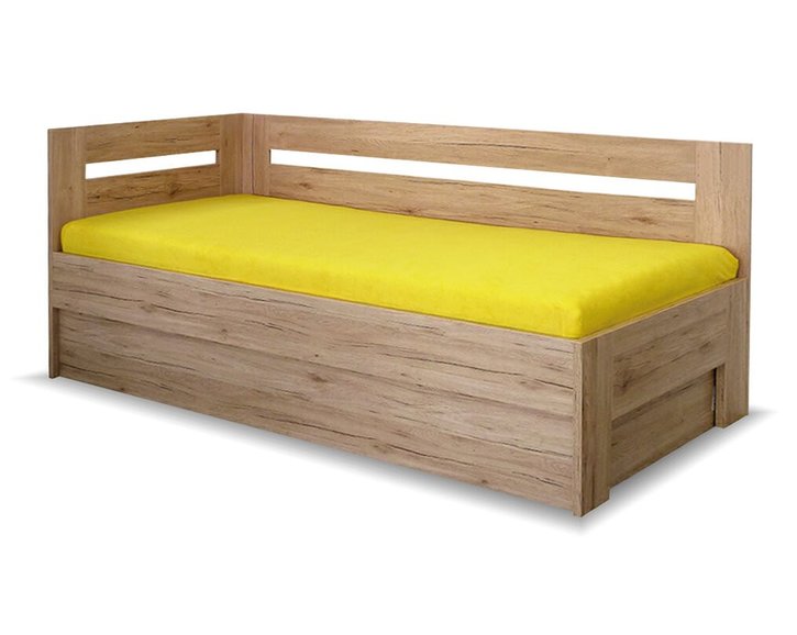 Zvýšená posteľ s úložným priestorom Erika, 120x200 cm - Ľavá Zvýšená posteľ s úložným priestorom Erika, 120x200 cm - Ľavá