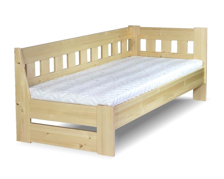 Rozkladacia posteľ z masívu smreku ARLETA TWIN - Pravá