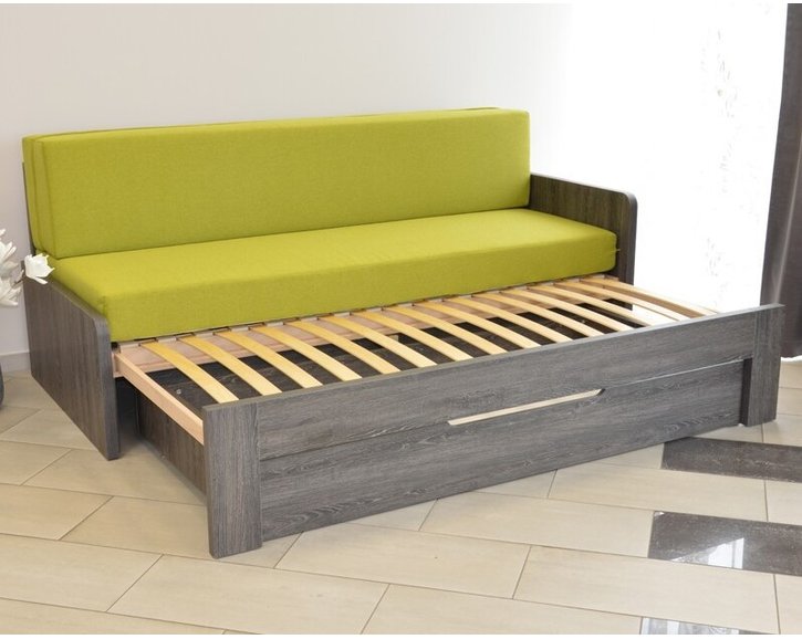 Rozkladacia posteľ DUOVITA pravá podrúčka, lamino Rozkladacia posteľ DUOVITA pravá podrúčka, lamino