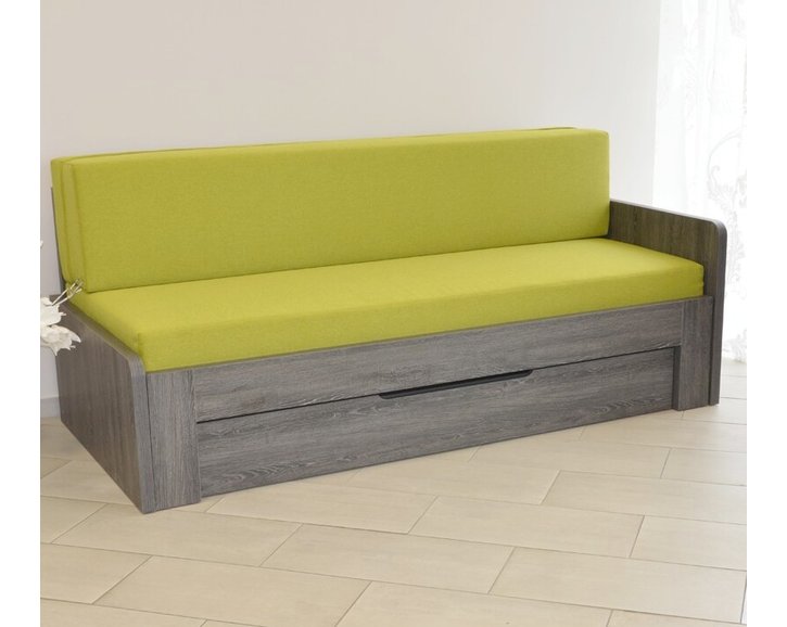 Rozkladacia posteľ DUOVITA pravá podrúčka, lamino Rozkladacia posteľ DUOVITA pravá podrúčka, lamino