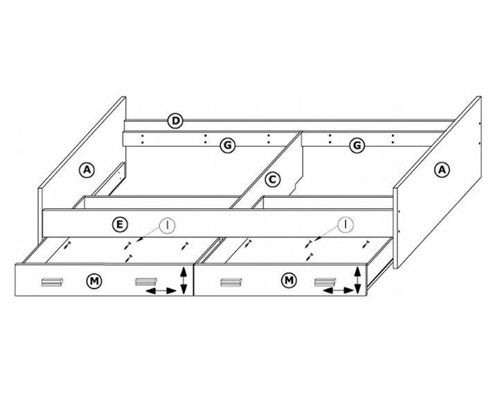 Zvýšená rozkladacia posteľ Kity Zvýšená rozkladacia posteľ Kity