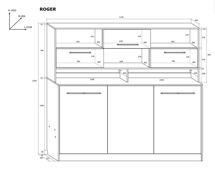 Sklápacia posteľ v skrini s nadstavcom Kity