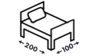 Postele s čelami 100x200