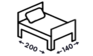 Postele s čelami 140x200