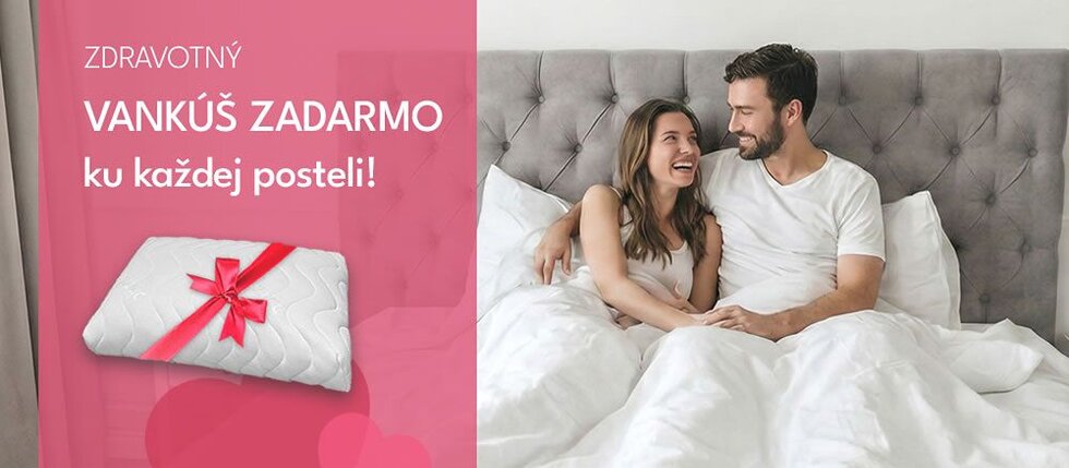 Láska k spánku sa začína v novej posteli – získate valentínsky darček zdarma!
