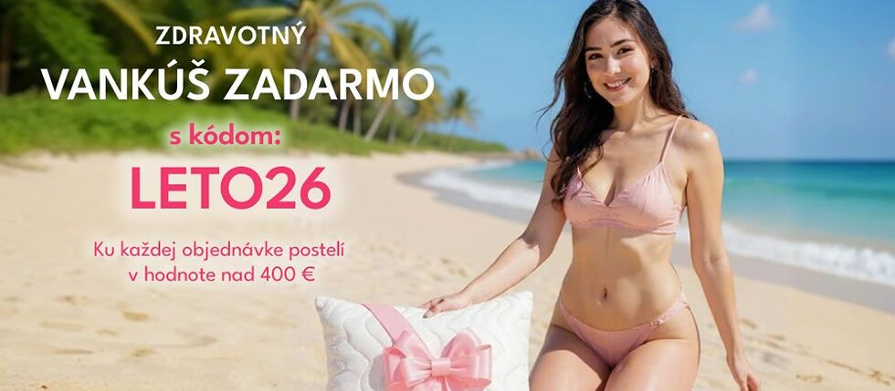 Oslávte s nami LETO – k novej posteli získate darček zadarmo!