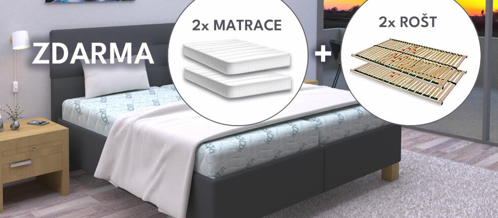 Posteľ s roštom a matracom - prečo sa rozhodnúť pre komplet? Posteľ s roštom a matracom - prečo sa rozhodnúť pre komplet?