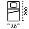 Matrac 80x200 cm